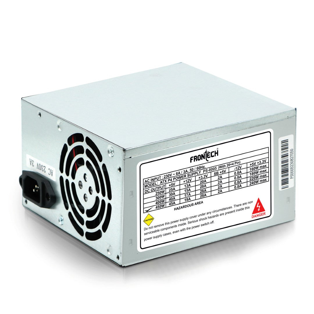 Frontech 450 Watts SMPS Power Supply Unit (PS-0005) Frontech 450 Watts SMPS Power Supply Unit (PS-0005)